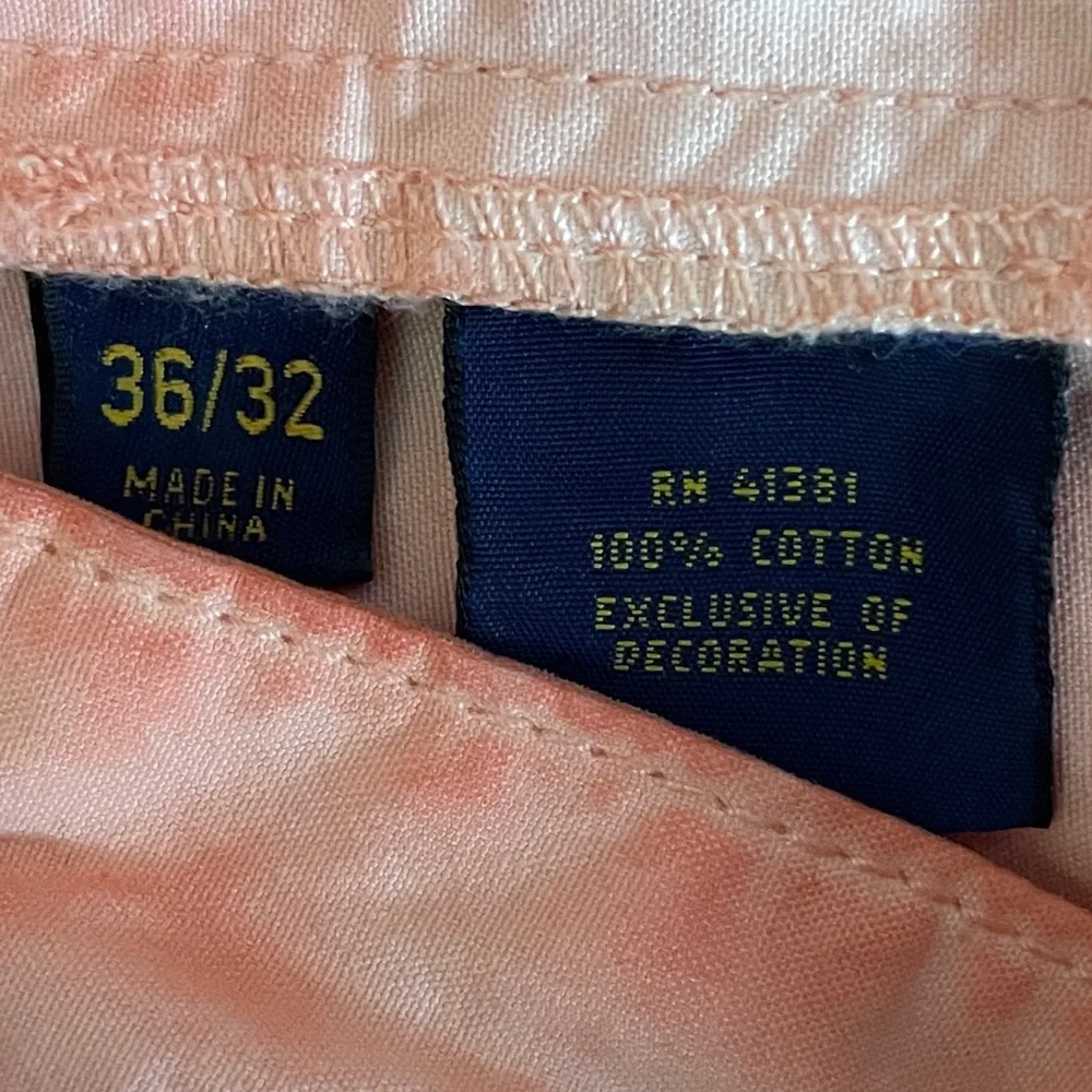 Polo Ralph Lauren Varick Slim Straight Leg Jeans Men's 36 X 30 Pink Dye Vacation